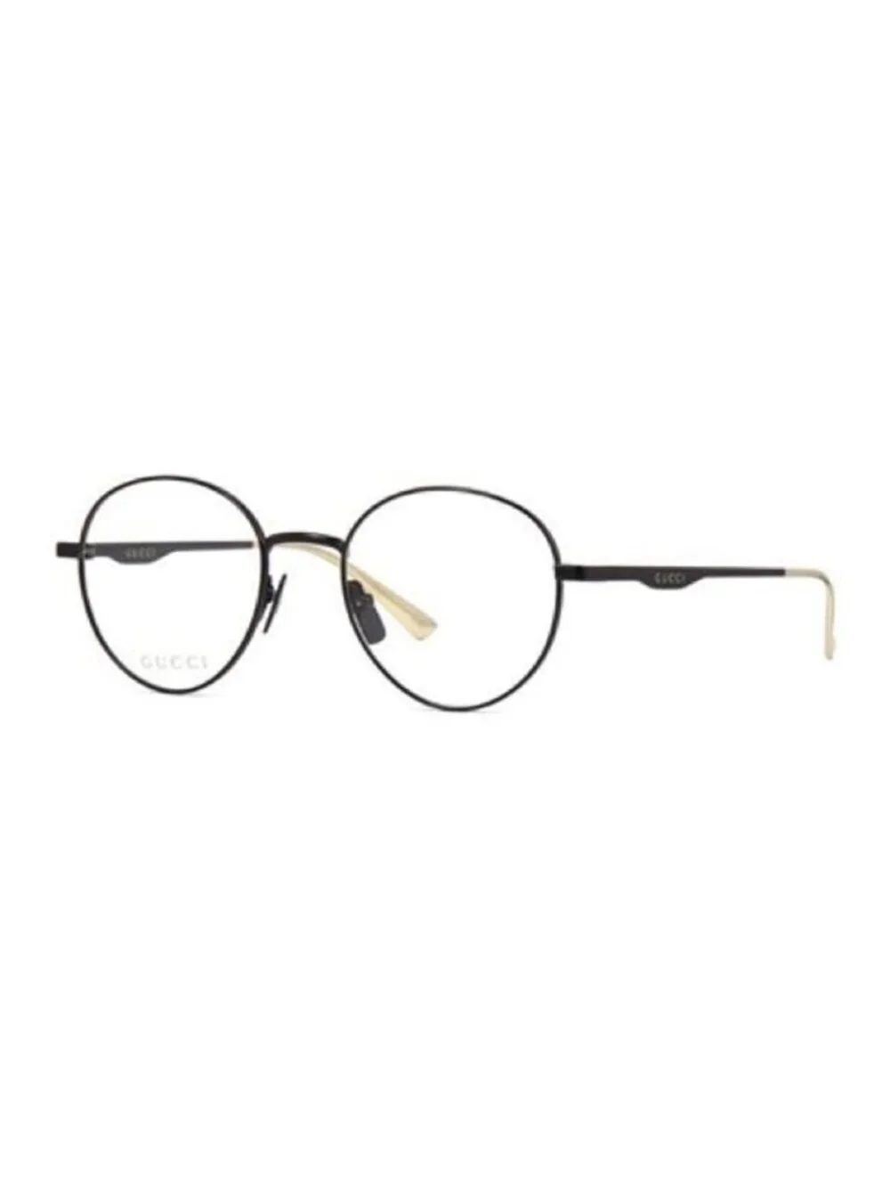 New Authentic - Gucci Round GG0337O 002 51 - Black Eyeglasses